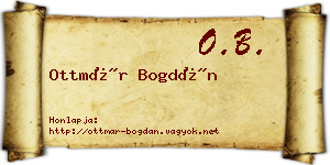 Ottmár Bogdán névjegykártya